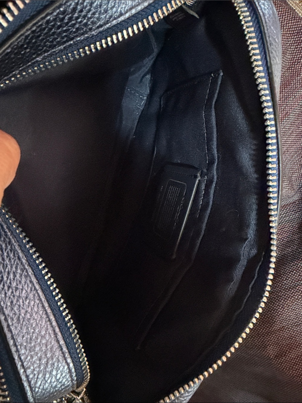 Coach Metallic blue Leather Crossbody Bag - Picture 5 of 10